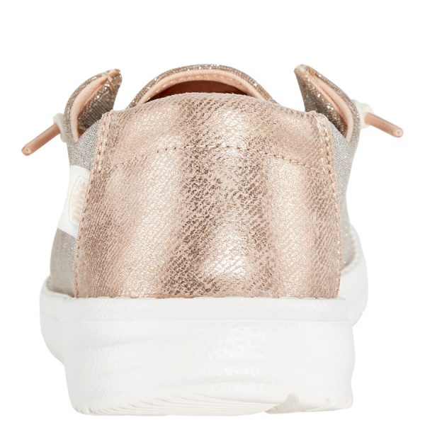 Wendy Metallic Sparkle Wide - Rose Gold