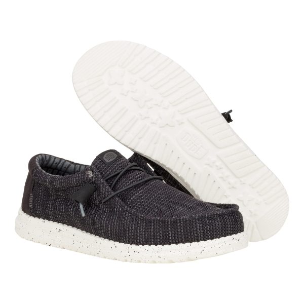 Wally Stretch Sox Wide - Black/White