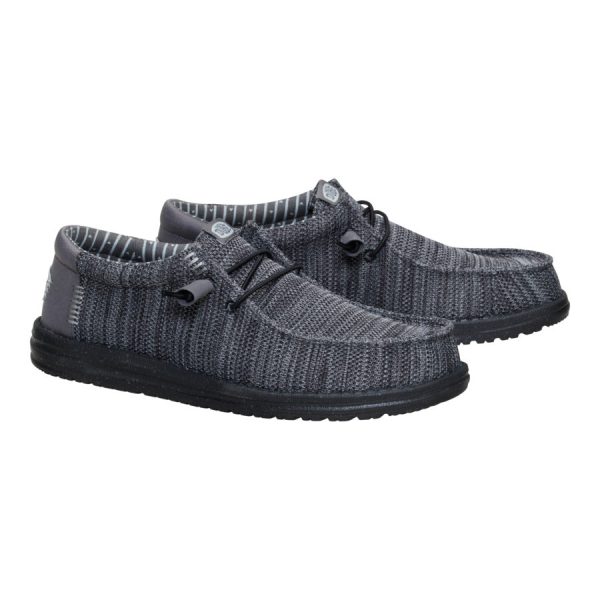 Wally Stretch Sox - Granite Grey/Black