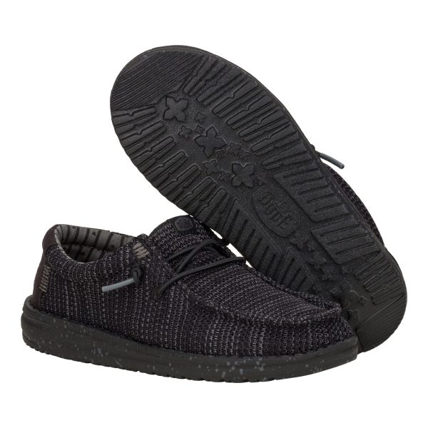 Wally Youth Stretch Mesh - Black/Black