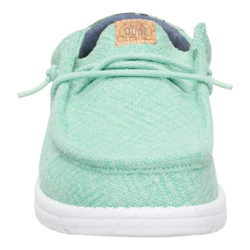 Wally Palm Jute - Dawn Blue/Celadon Green