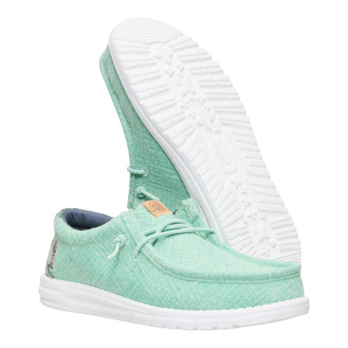 Wally Palm Jute - Dawn Blue/Celadon Green
