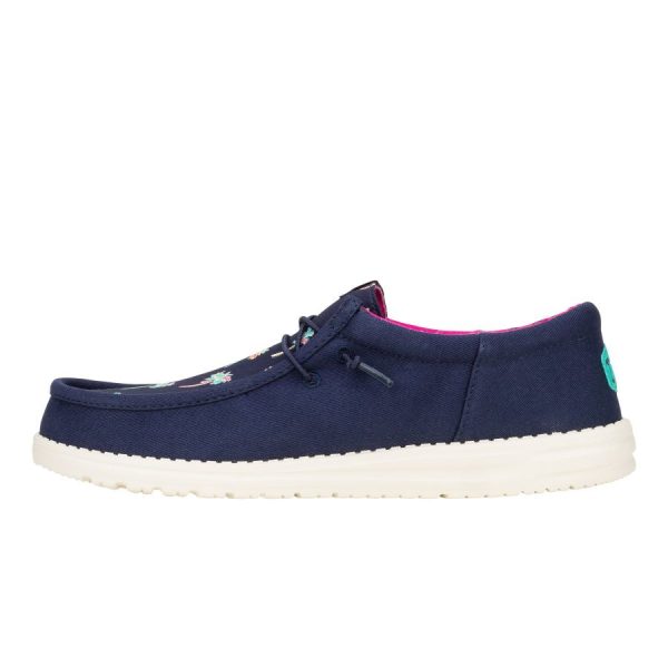 Wally Funk Party Palm - Peacoat Blue/Multi