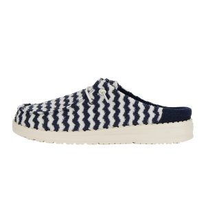 Wendy Slip Terry Stripe - Navy Blazer/Egret