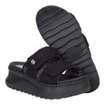 Delray Slide Eyelet - Black