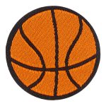 Basketball Patch - Basketball Orange