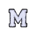 Letter M Patch - M Black/White