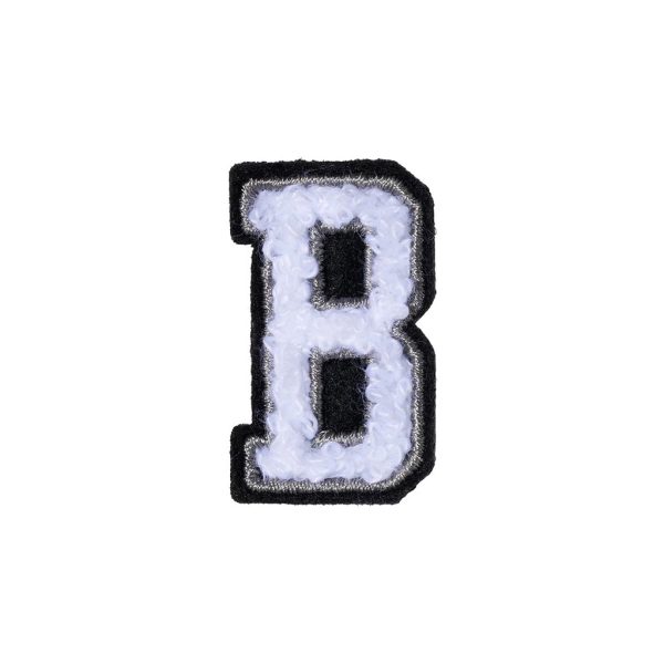 Letter B Patch - B Black/White