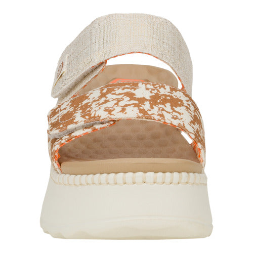 Delray Slide Animal Shimmer - Tan/Multi