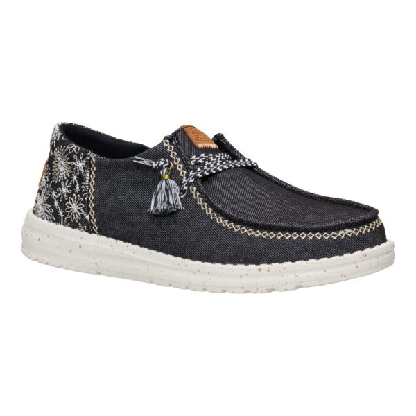 Wendy Funk Embroidered Floral - Black