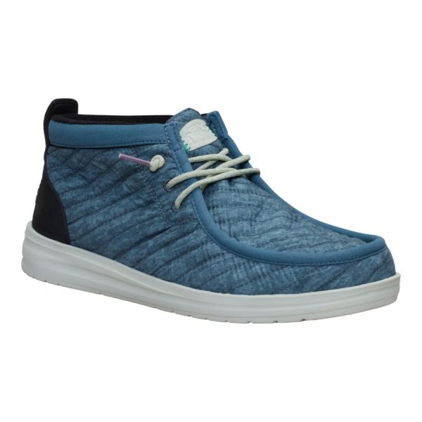 Wally Mid Gripr Washed Quilt - Stormy Blue/Multi