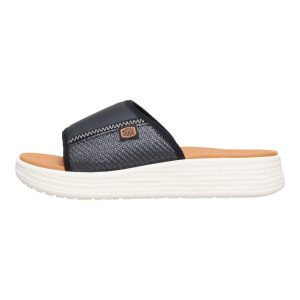 Tide Espadrille Slide - Black/Egret