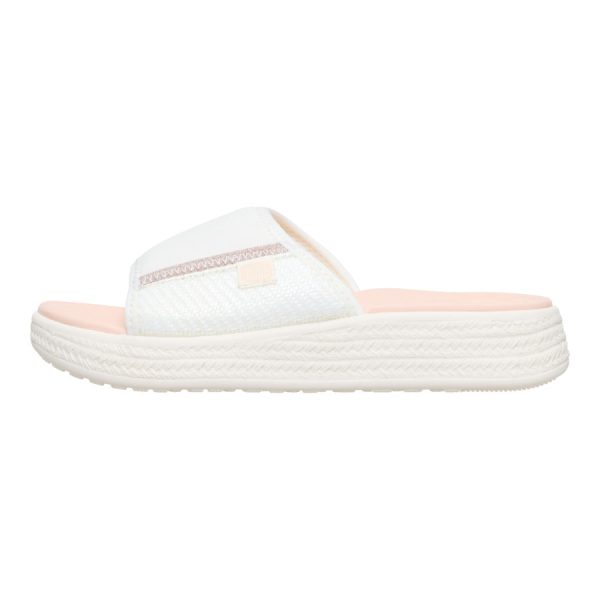 Tide Espadrille Slide - Off White/Tan