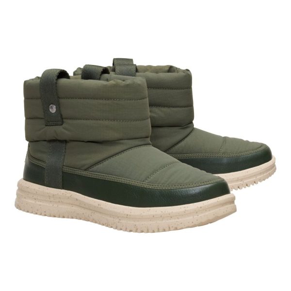 Camden Cuff Nylon Quilt - Dark Olive
