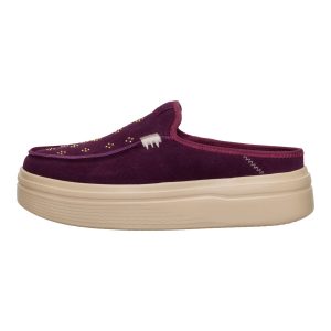 Austin Lift Suede Stud - Fig Purple