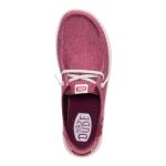 Wendy Break Brushed Linen - Burgundy