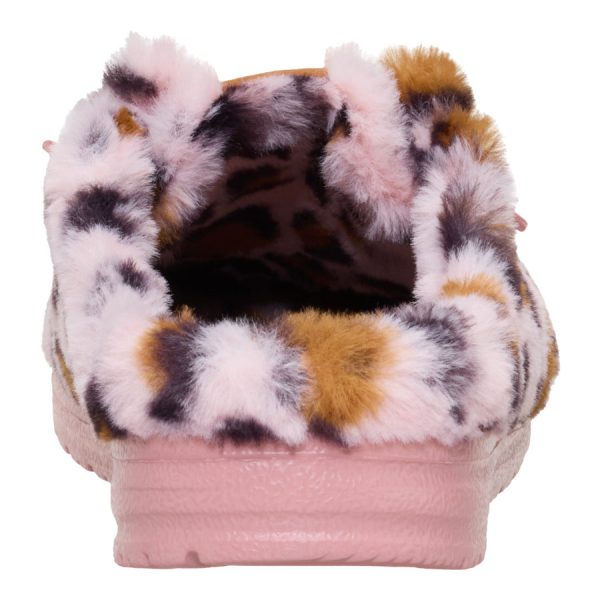Wendy Slipper Leo Fur - Pink/Multi