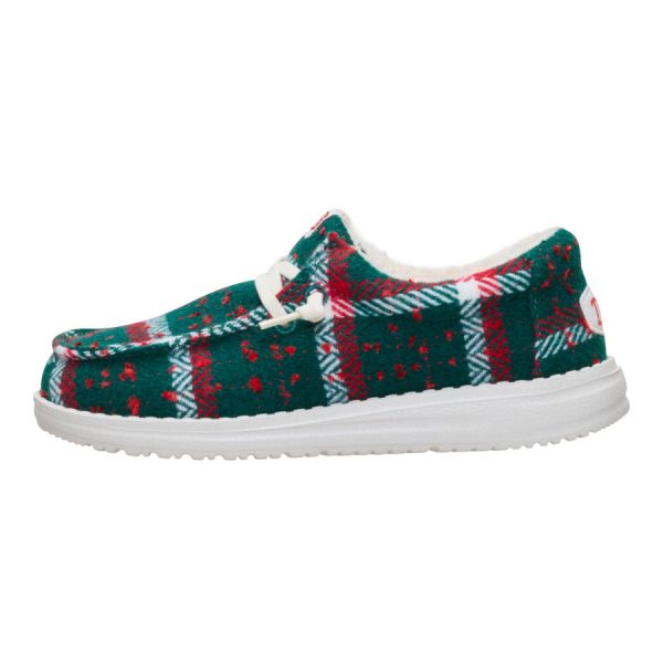 Wally Youth Confetti Plaid Cozy - Red/Green/Multi