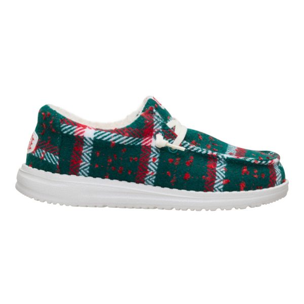 Wally Youth Confetti Plaid Cozy - Red/Green/Multi
