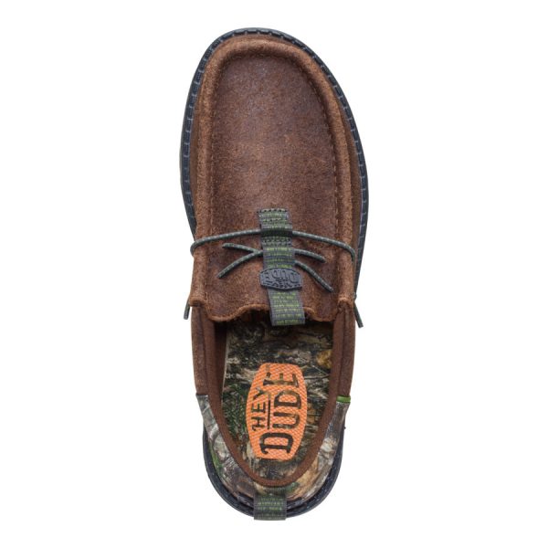 Wally Funk Realtree Edge Suede - Mole Brown/Camo