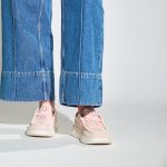 Wendy Comf Suede Crochet - Pale Pink/Multi